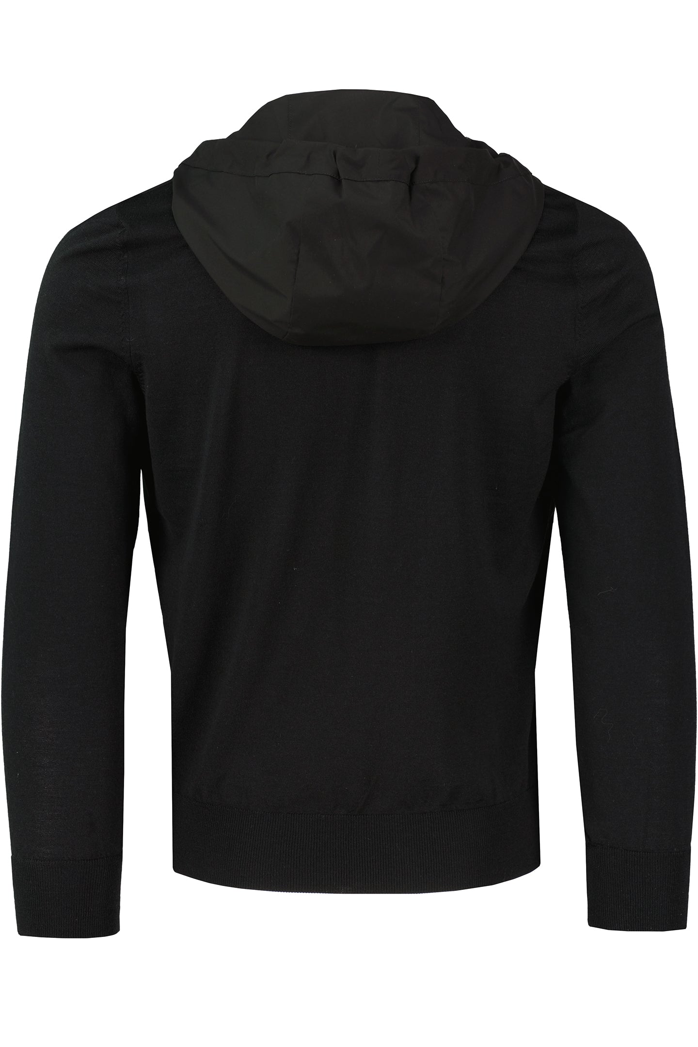 Men's Gran Sasso Black Hoodie Hybrid Jacket