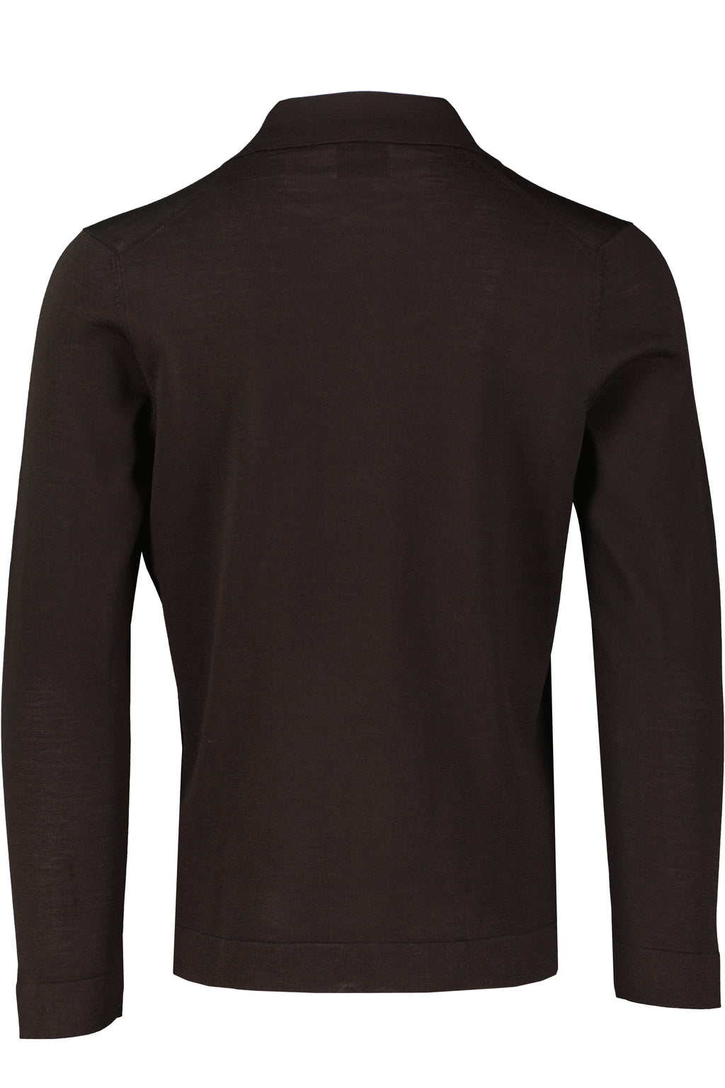 Men's Gran Sasso Brown Long Sleeve Knitted Shirt