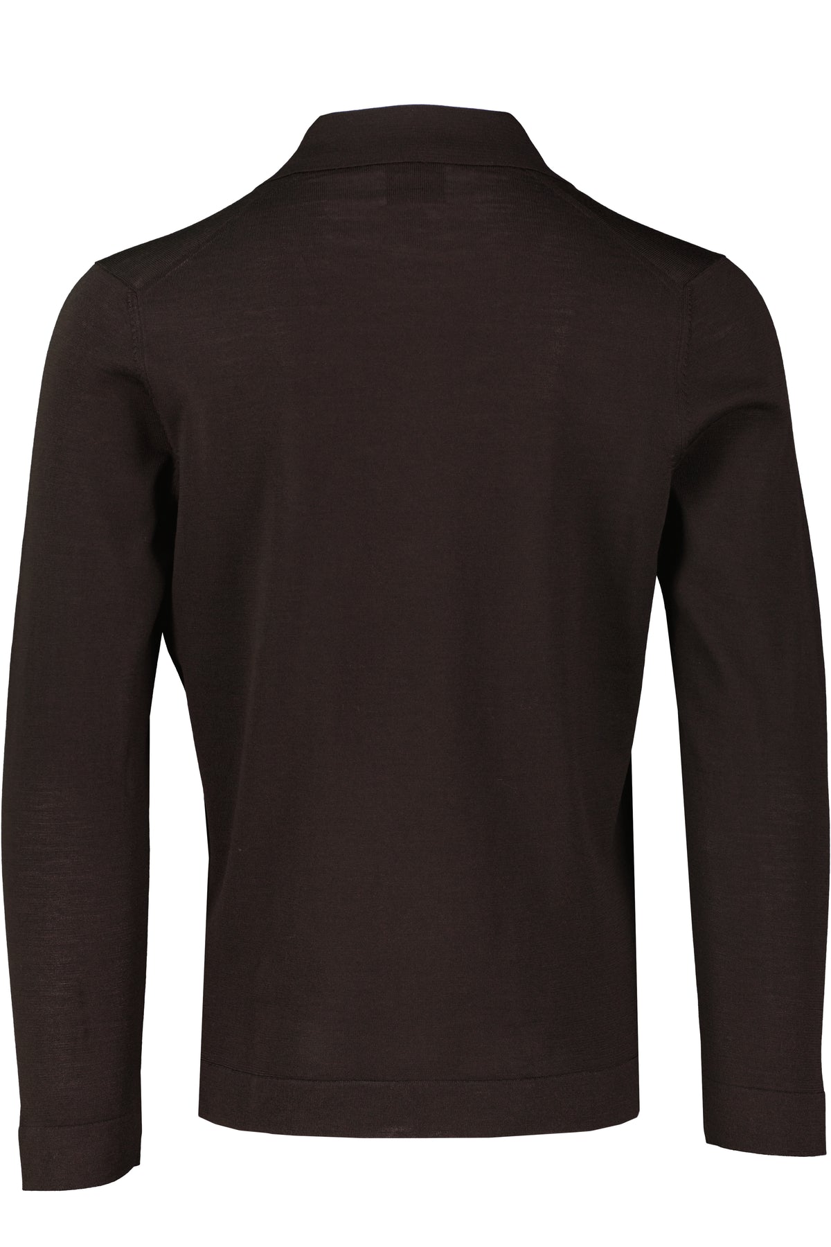 Men's Gran Sasso Brown Long Sleeve Knitted Shirt