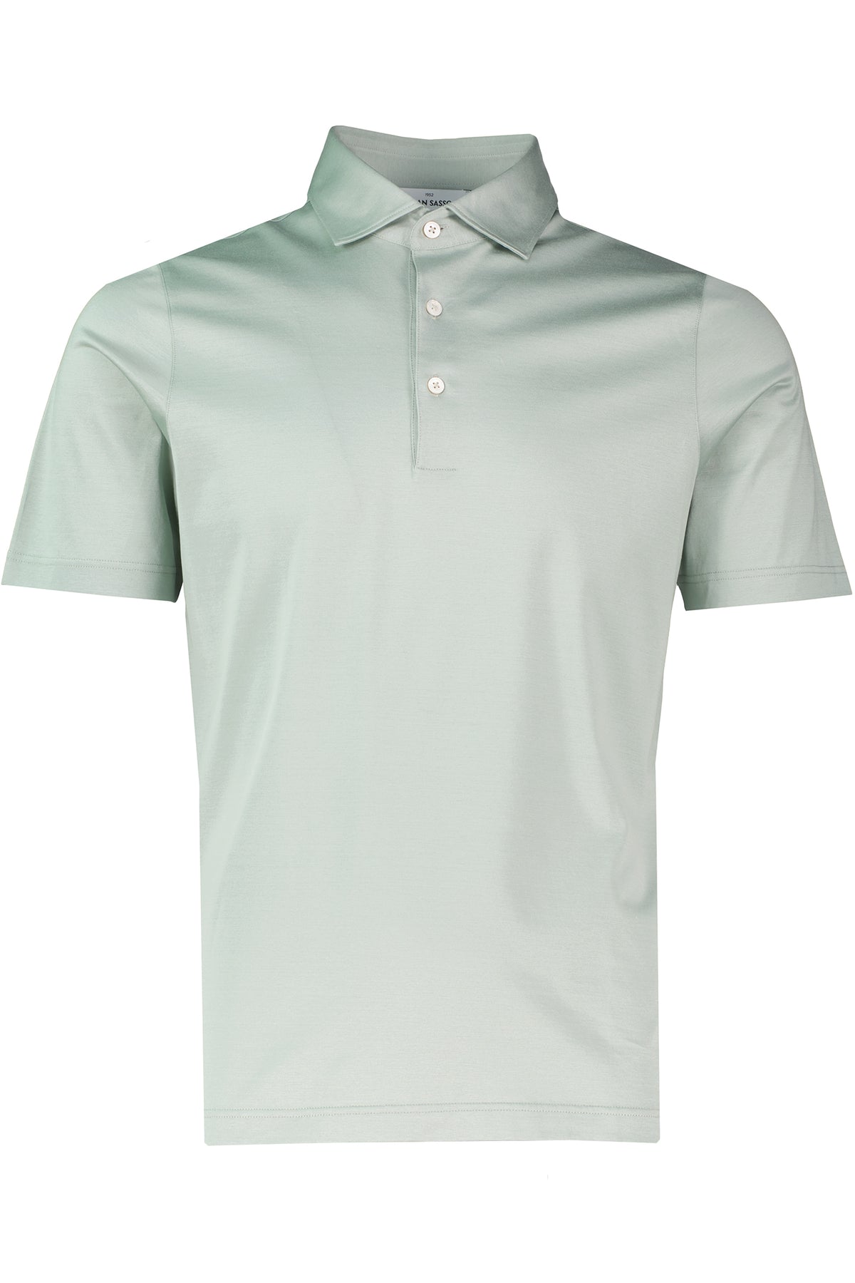 Men's Gran Sasso Green Mercerised 3 Button Polo Shirt - image 2