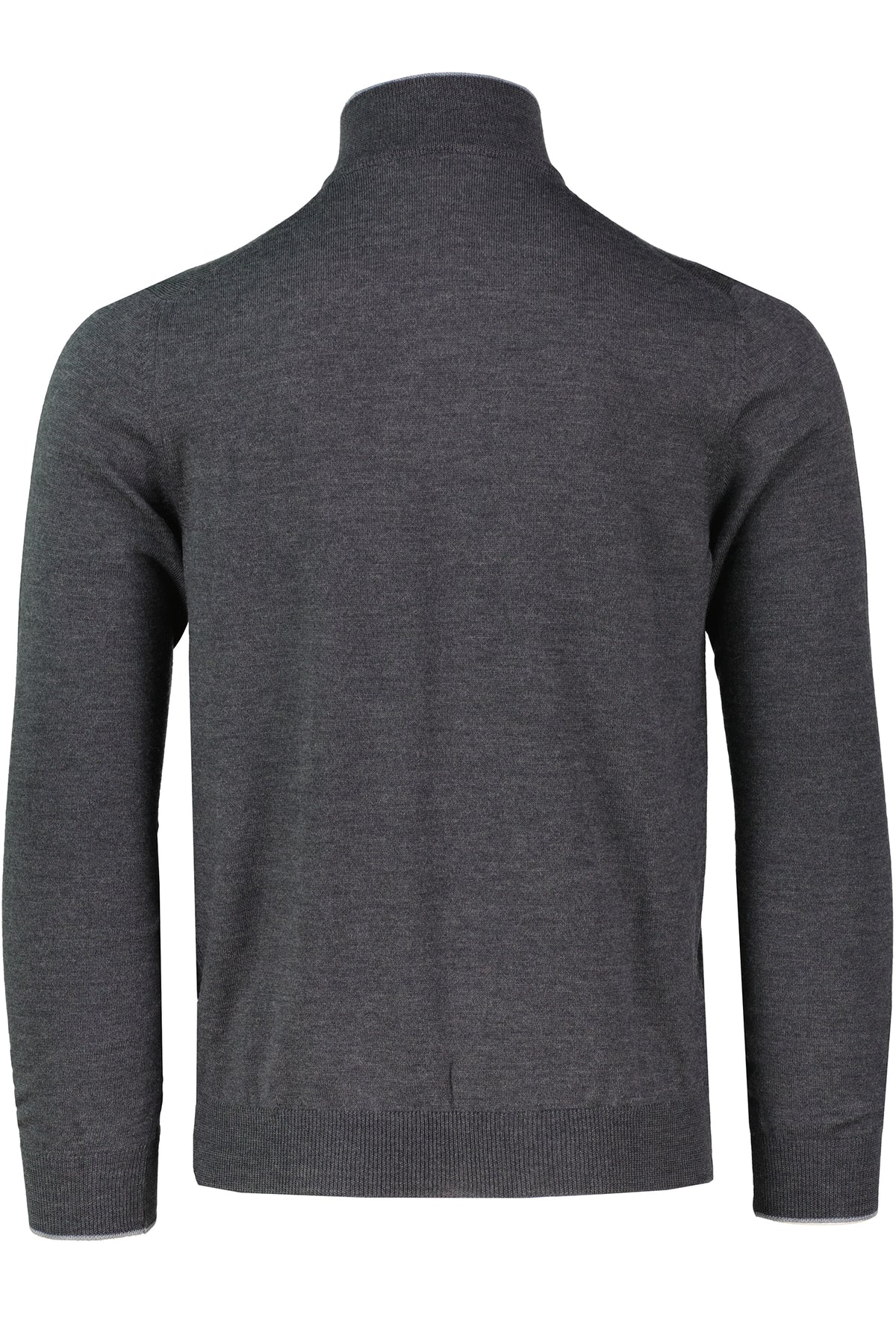 Men's Gran Sasso Grey Wool Cardigan - image 3