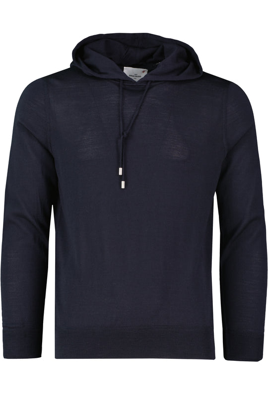 Men's Gran Sasso Navy Knitted Hoodie