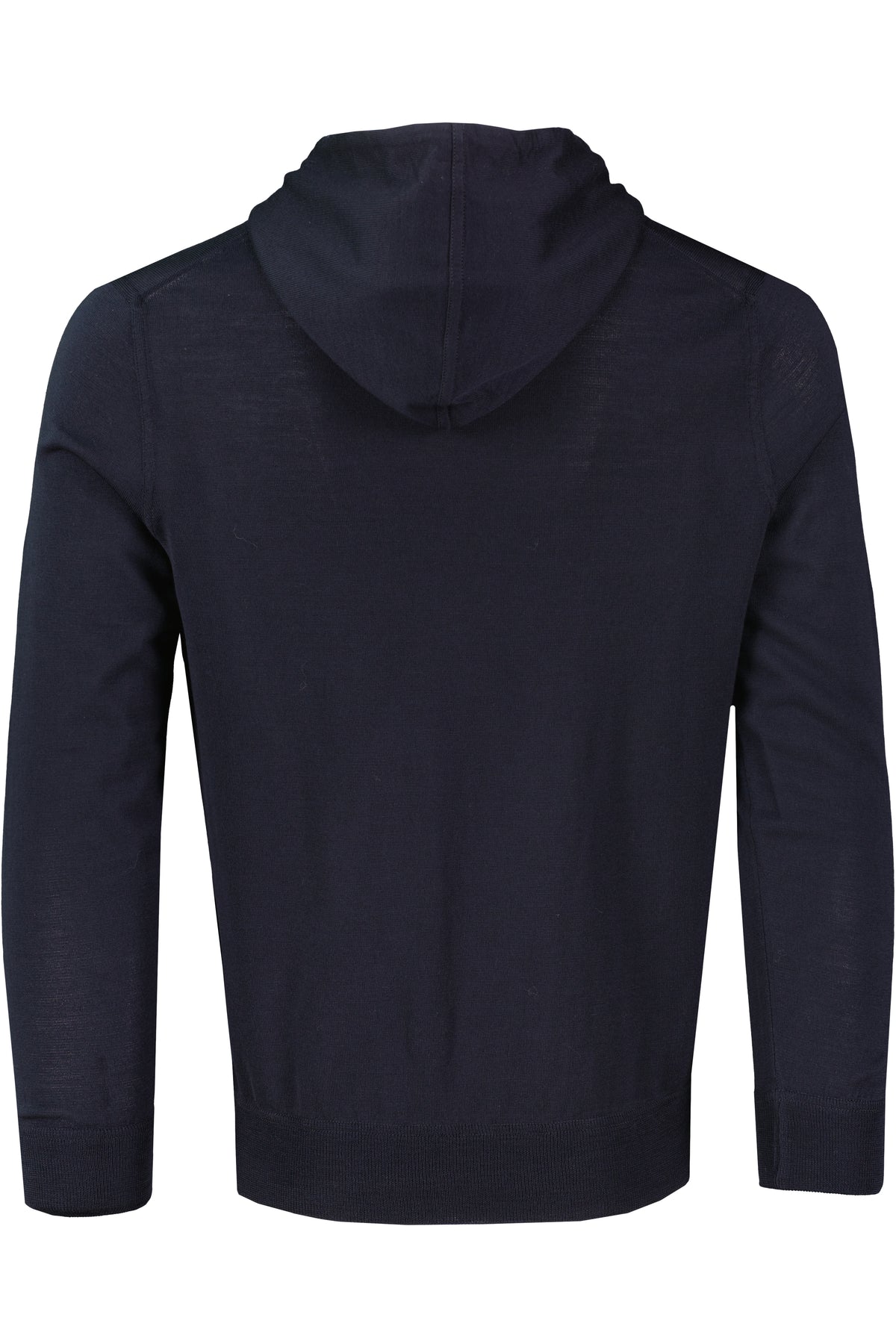 Men's Gran Sasso Navy Knitted Hoodie — view 2