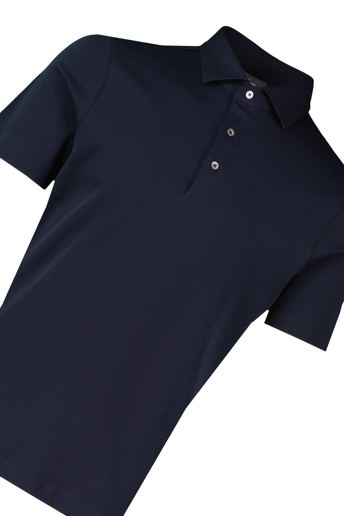 Men's Gran Sasso Navy Polo — view 3