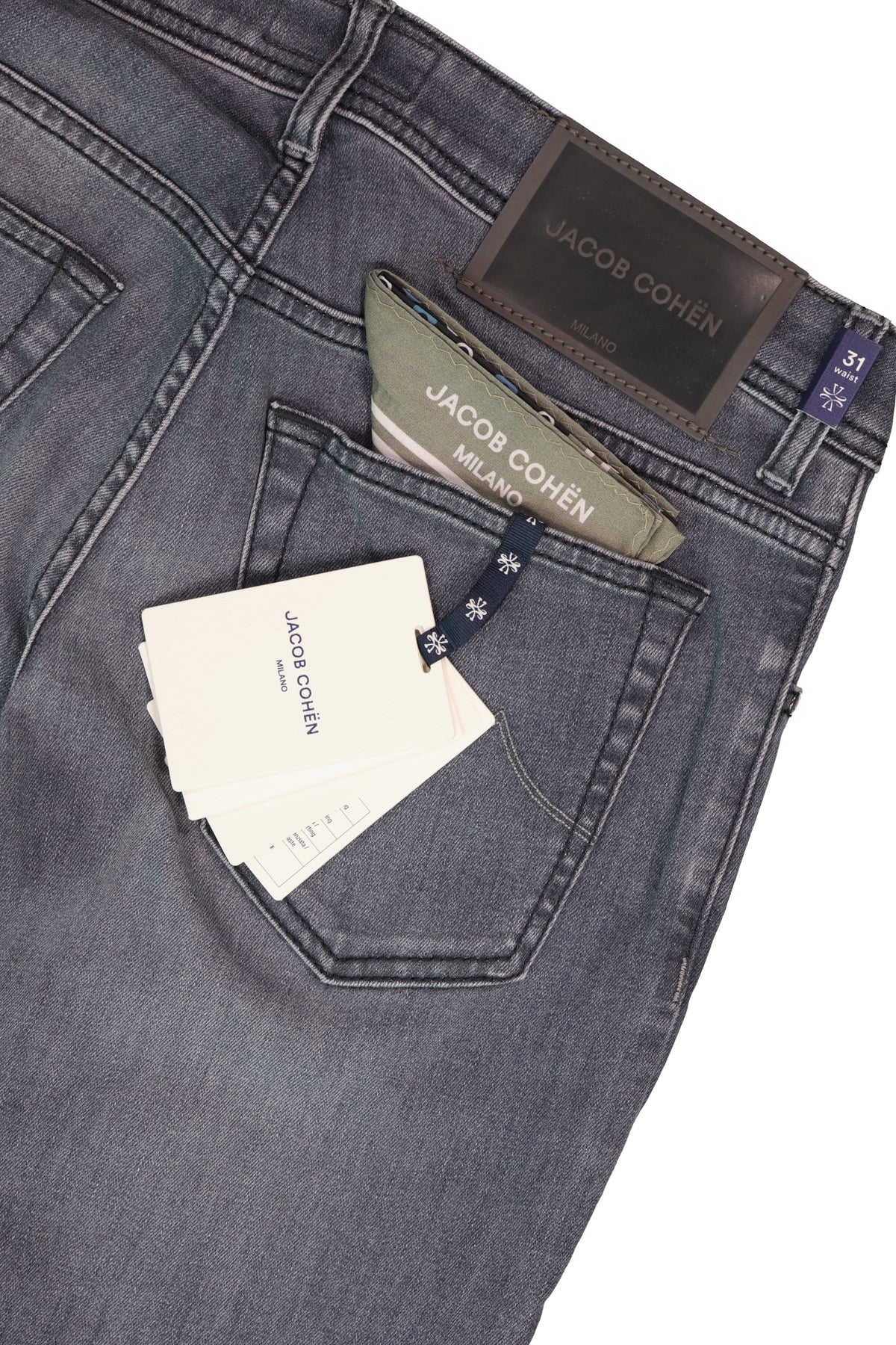 Men's Jacob Cohen Bard Slim Fit Jeans S3618 in Grey