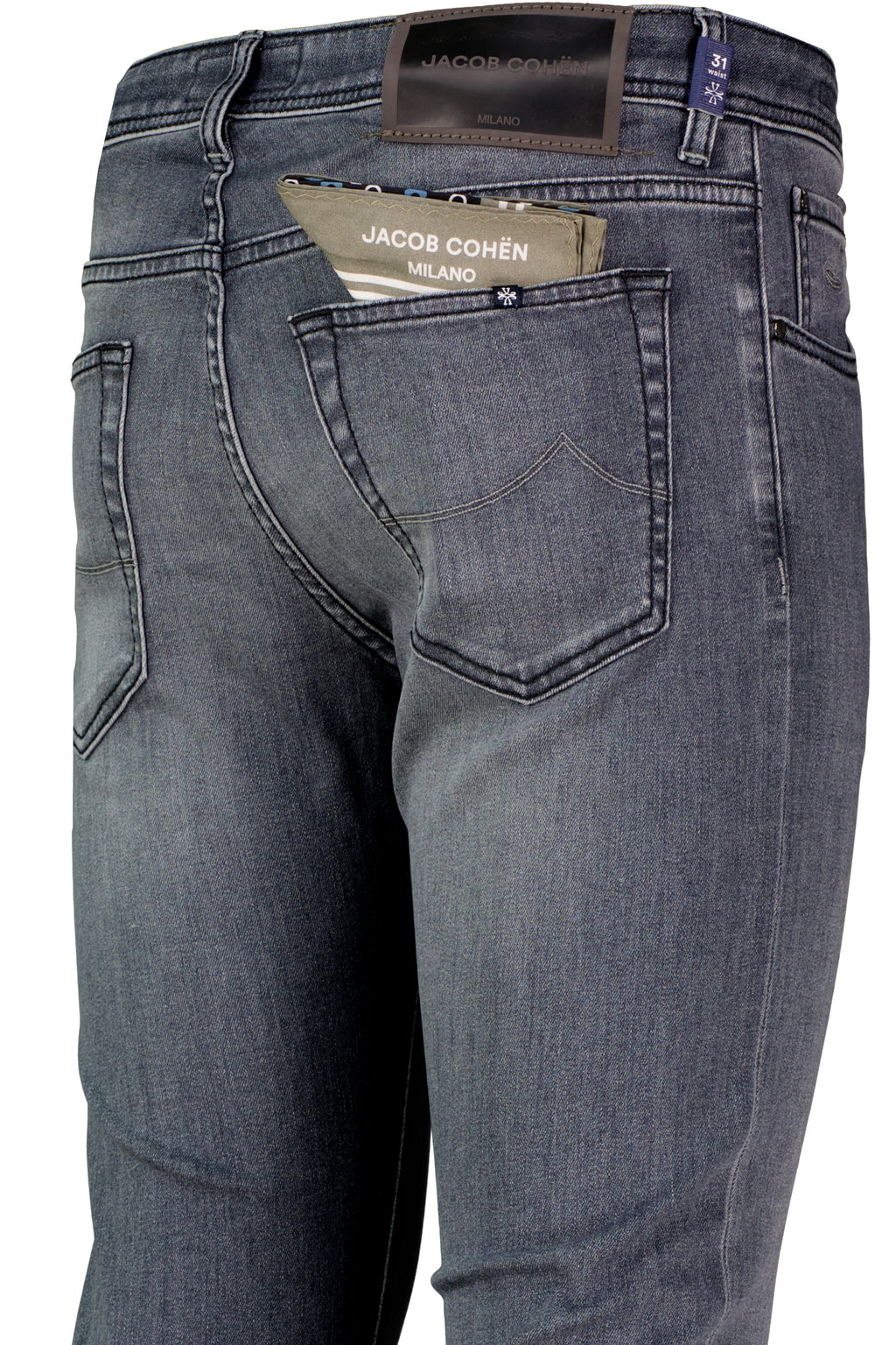 Men's Jacob Cohen Bard Slim Fit Jeans S3618 in Grey