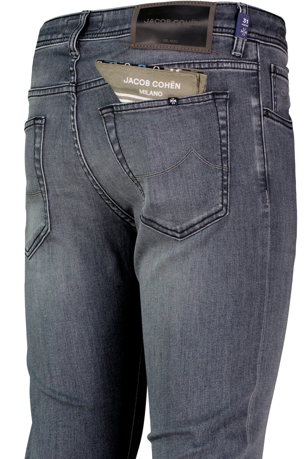 Men's Jacob Cohen Bard Slim Fit Jeans S3618 in Grey