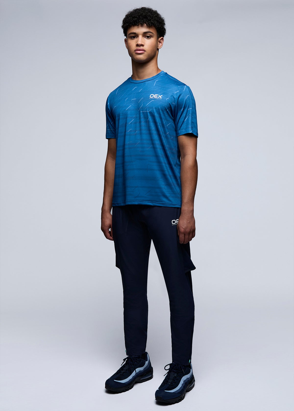 Men's OEX Dark Blue Navy Pental Tracksuit Pant — view 4