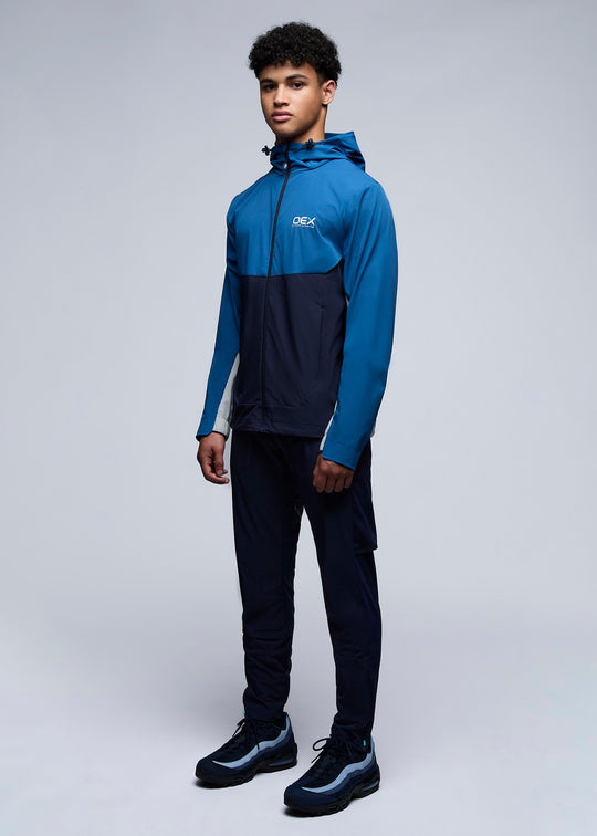 Men's OEX Dark Blue Navy Pental Tracktop Jacket & Pant Tracksuit Set