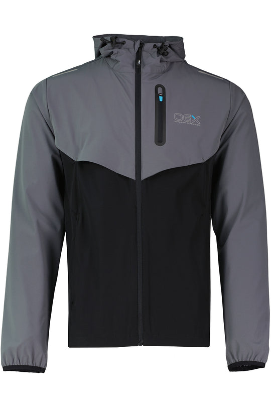 Men's OEX Fell 2.0 Black Charcoal Tracksuit Jacket