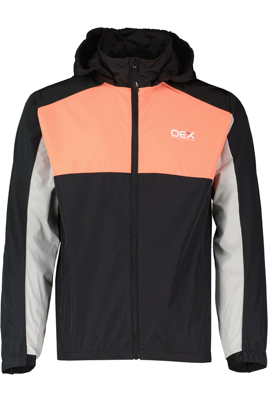 Men's OEX Grampian Windrunner Black Coral Jacket