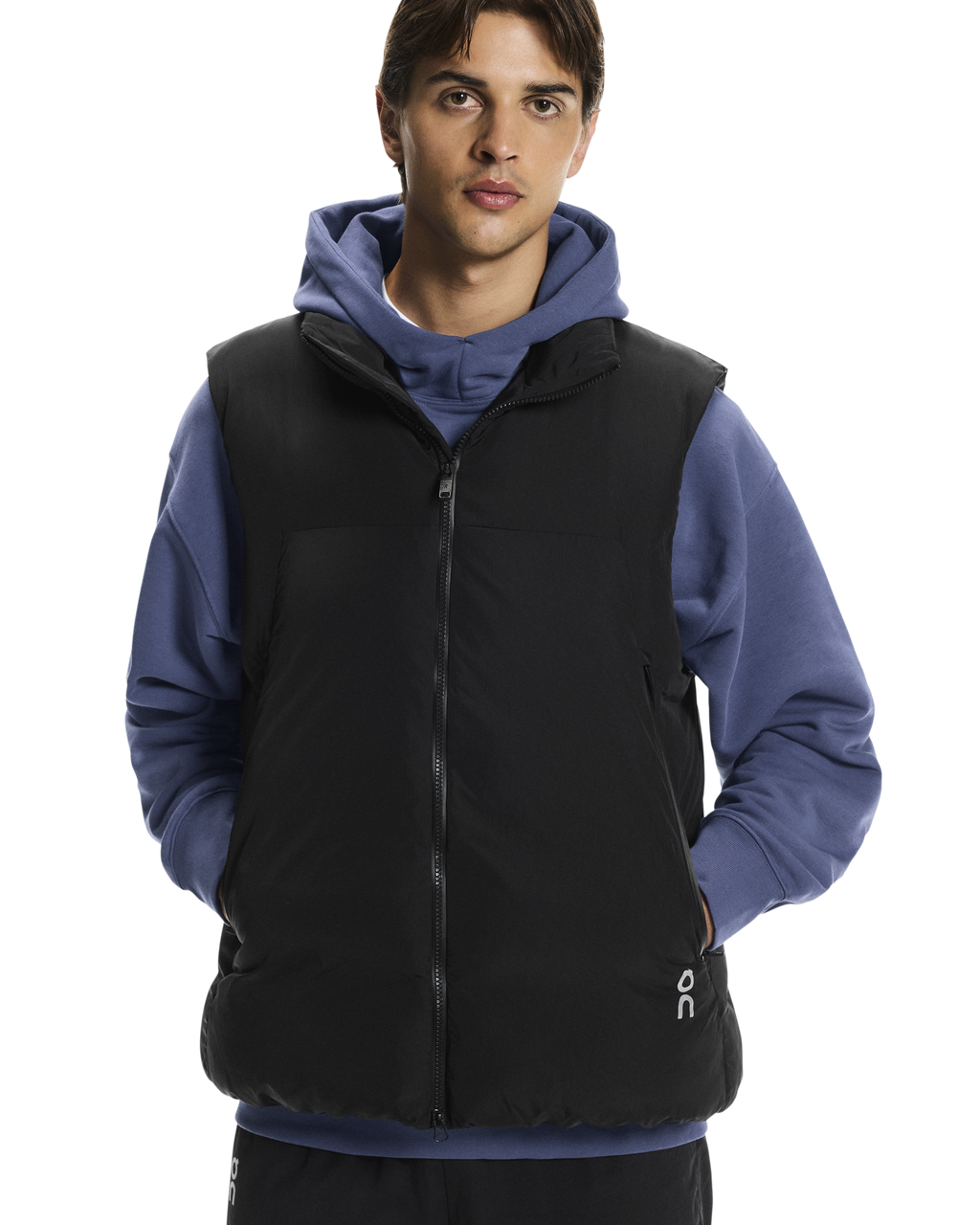 Men's On Running Black All Day Puffer Vest — view 3