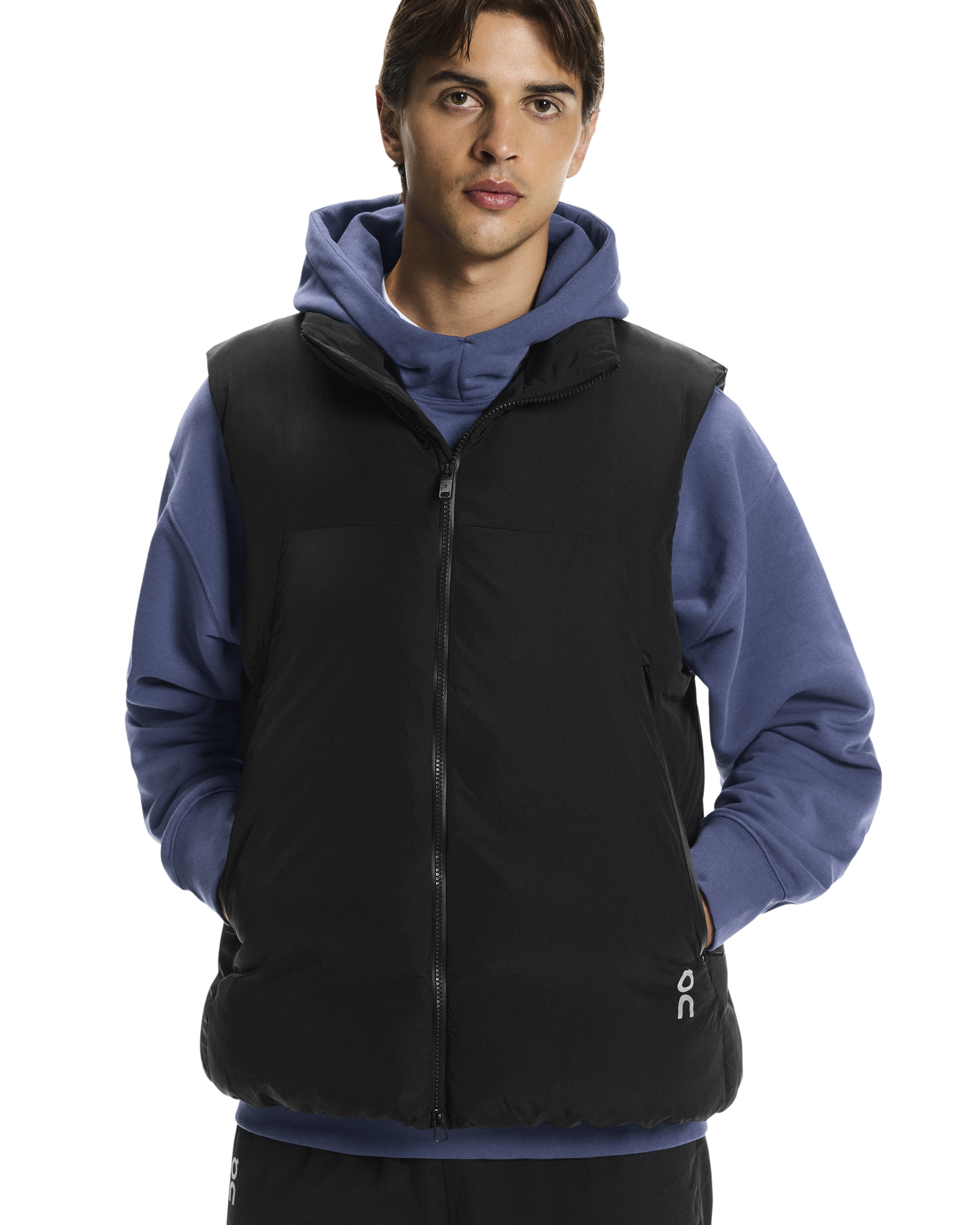 Men's On Running Black All Day Puffer Vest — view 3