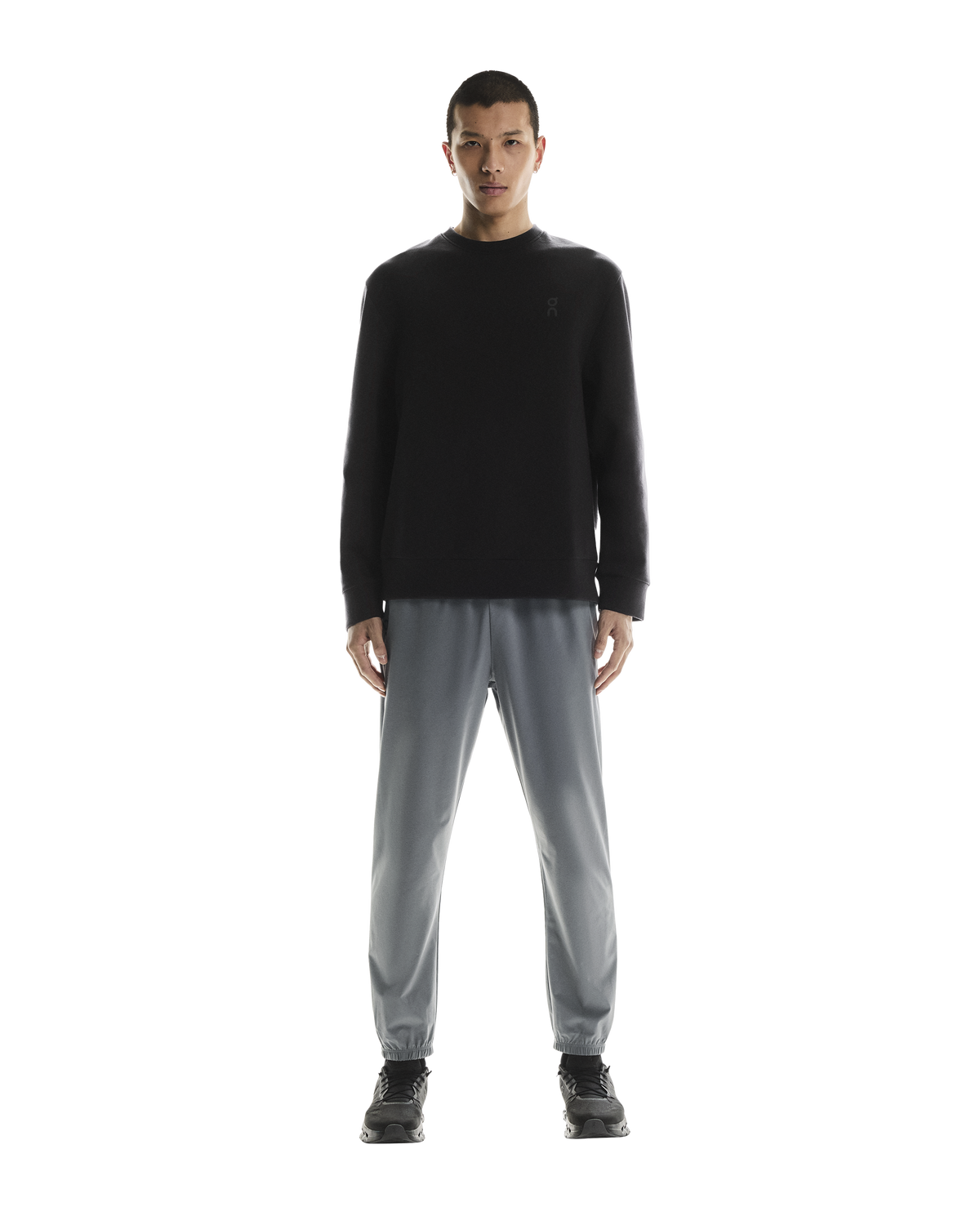 Men's On Running Black Focus Tech Crew Sweatshirt — view 3