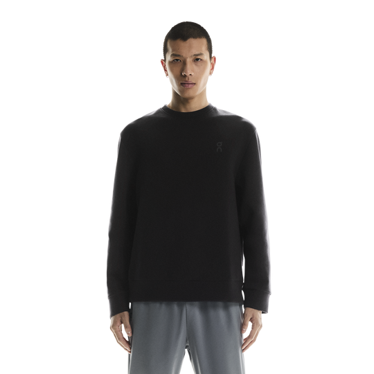 Men's On Running Black Focus Tech Crew Sweatshirt