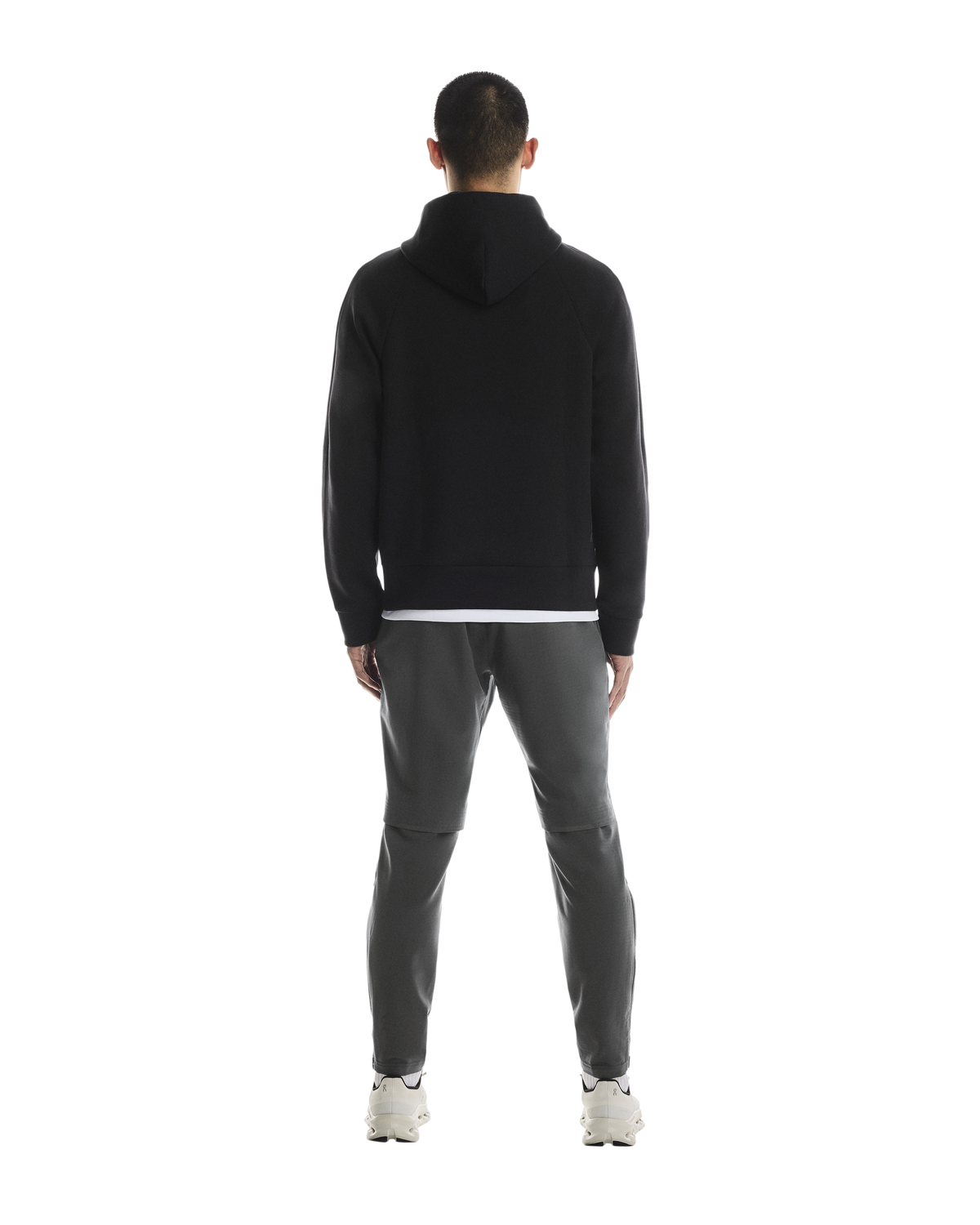 Men's On Running Black Focus Tech Zipped Hoodie — view 4