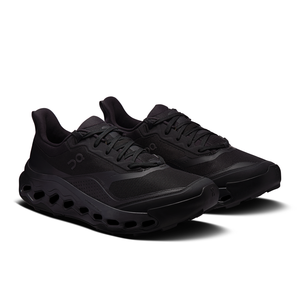 Men's On Running Cloudhorizon 2 Waterproof Black Black Trainers — view 2