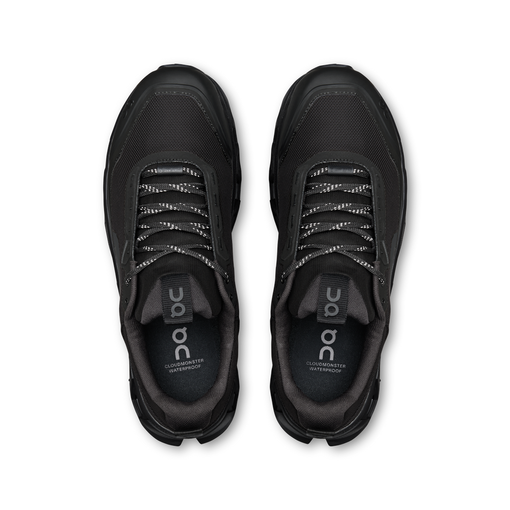 Men's On Running Cloudmonster 1 WP Black | Black — view 4