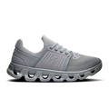 Men's On Running Cloudswift 4 AD Alloy Frost Trainers with grey sole unit and reflective on logo
