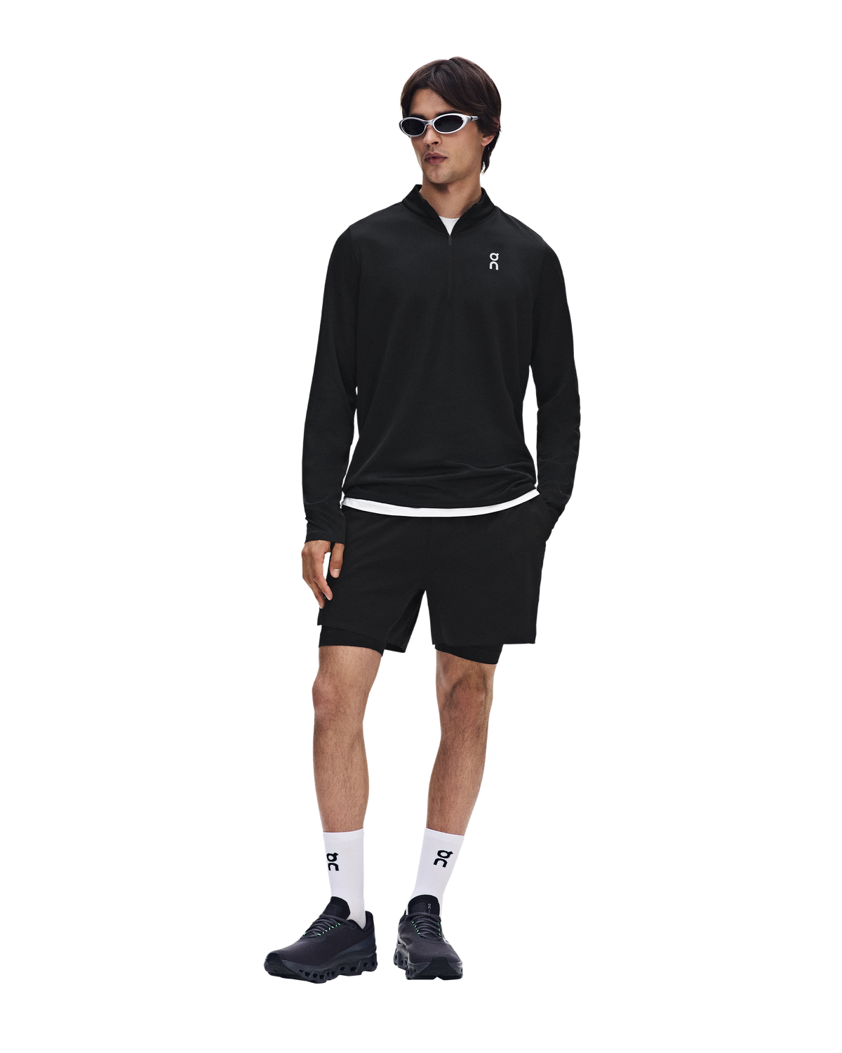 Men's On Running Core 1/4 Zip 1 Black — view 5