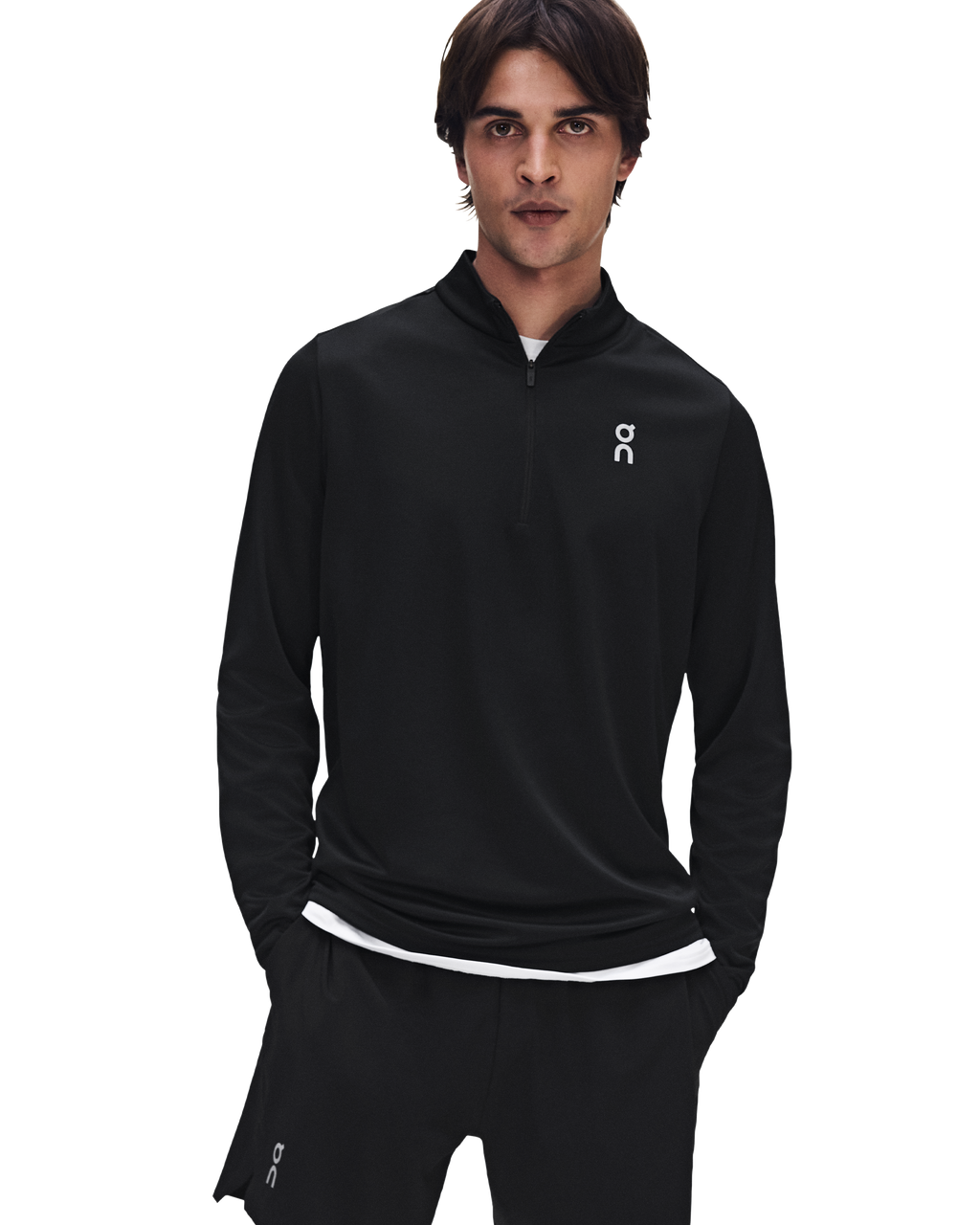 Men's On Running Core 1/4 Zip 1 Black