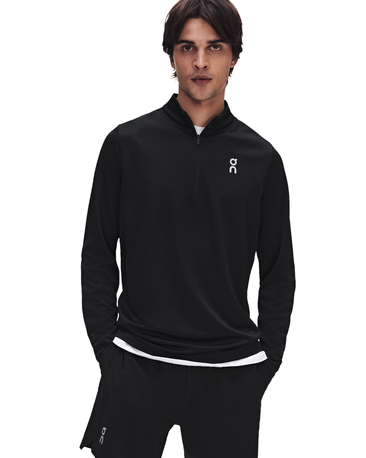 Men's On Running Core 1/4 Zip 1 Black