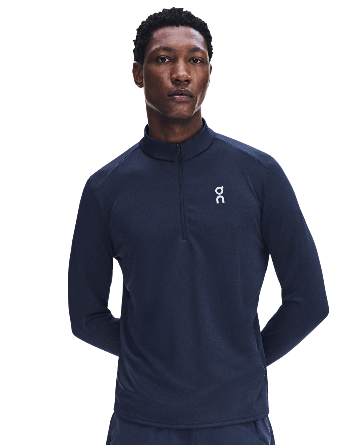 Men's On Running Core 1/4 Zip 1 Midnight & Core Pant Tracksuit Set — view 4