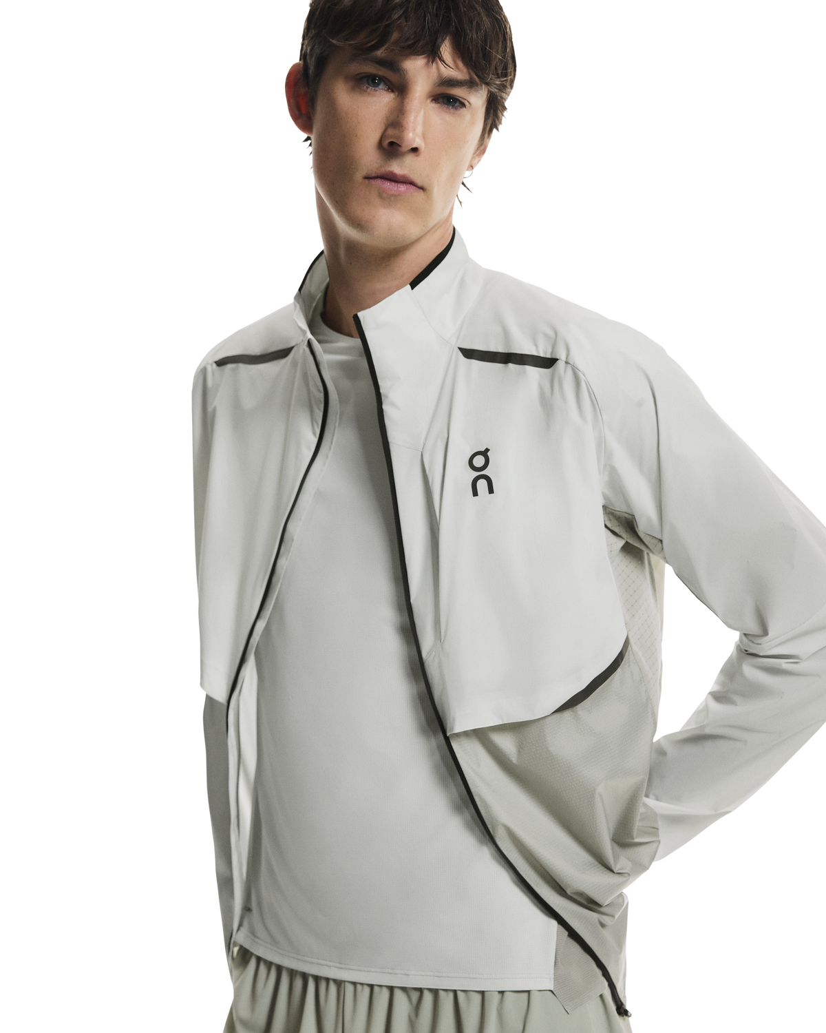 Men's On Running Iceberg Tin Weather Jacket — view 6