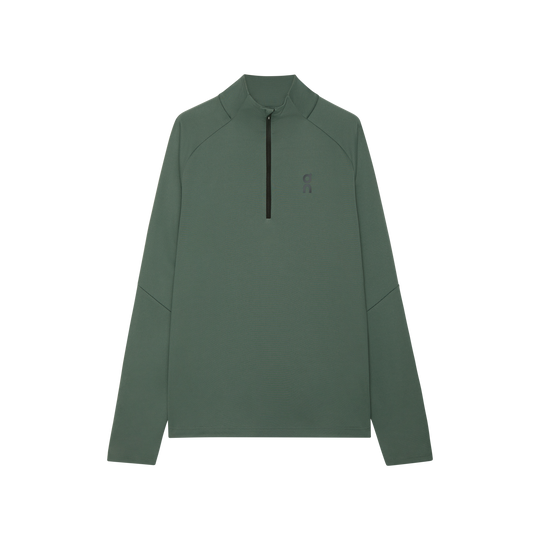 Men's On Running Olive 1/4 Zip Climate Shirt