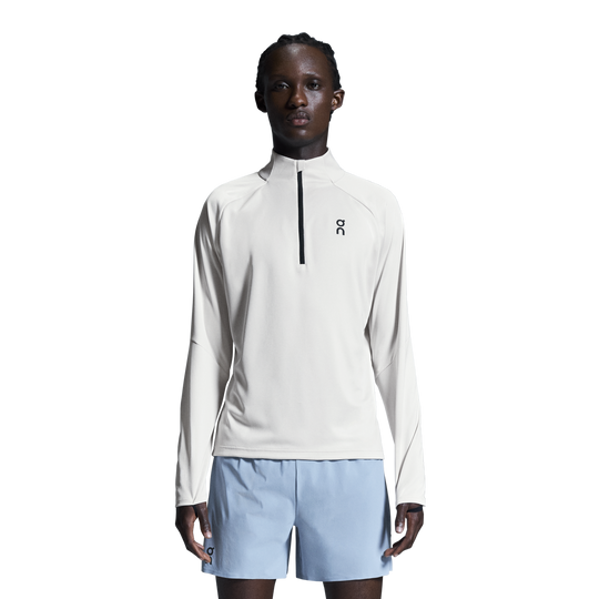 Men's On Running Silver 1/4 Zip Climate Shirt