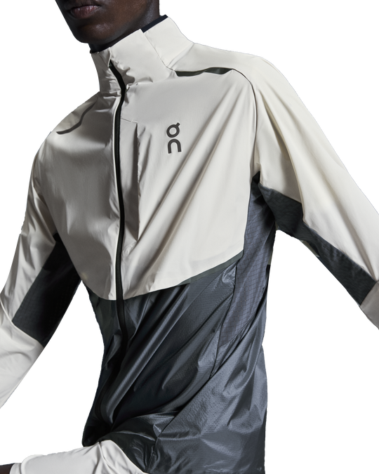 Men's On Running Silver Eclipse Weather Jacket And Pant Tracksuit Set