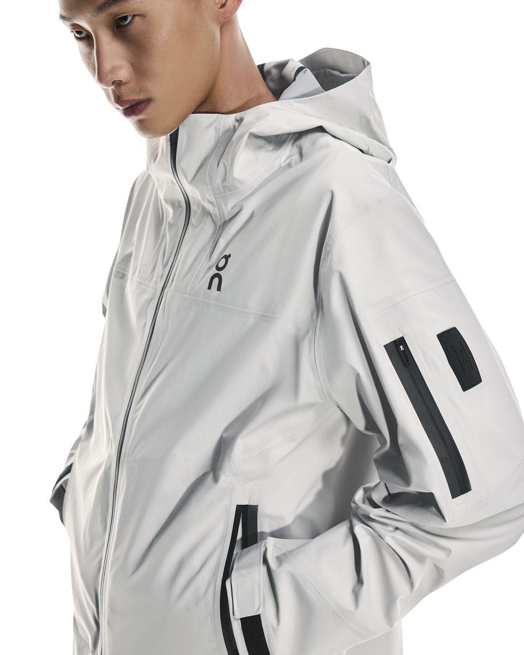 Men's On Running Silver Trek Waterproof Jacket