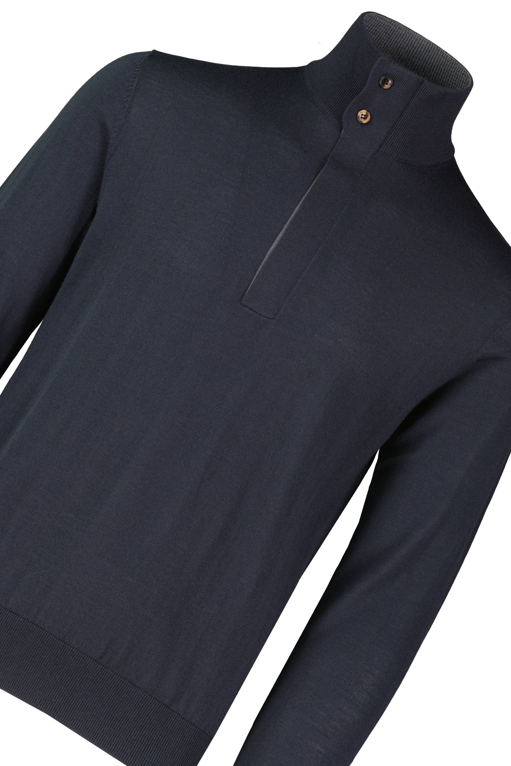 Men's Pal Zileri 1/4 Zip Knitwear Navy