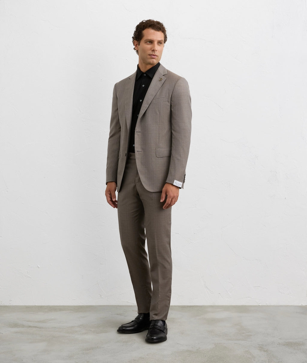 Men's Pal Zileri Black Mercerised Long Sleeve Shirt - image 6