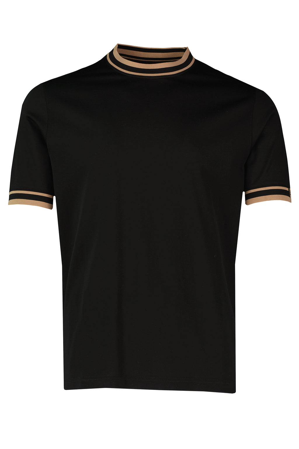 Men's Pal Zileri Black Mercerised T Shirt