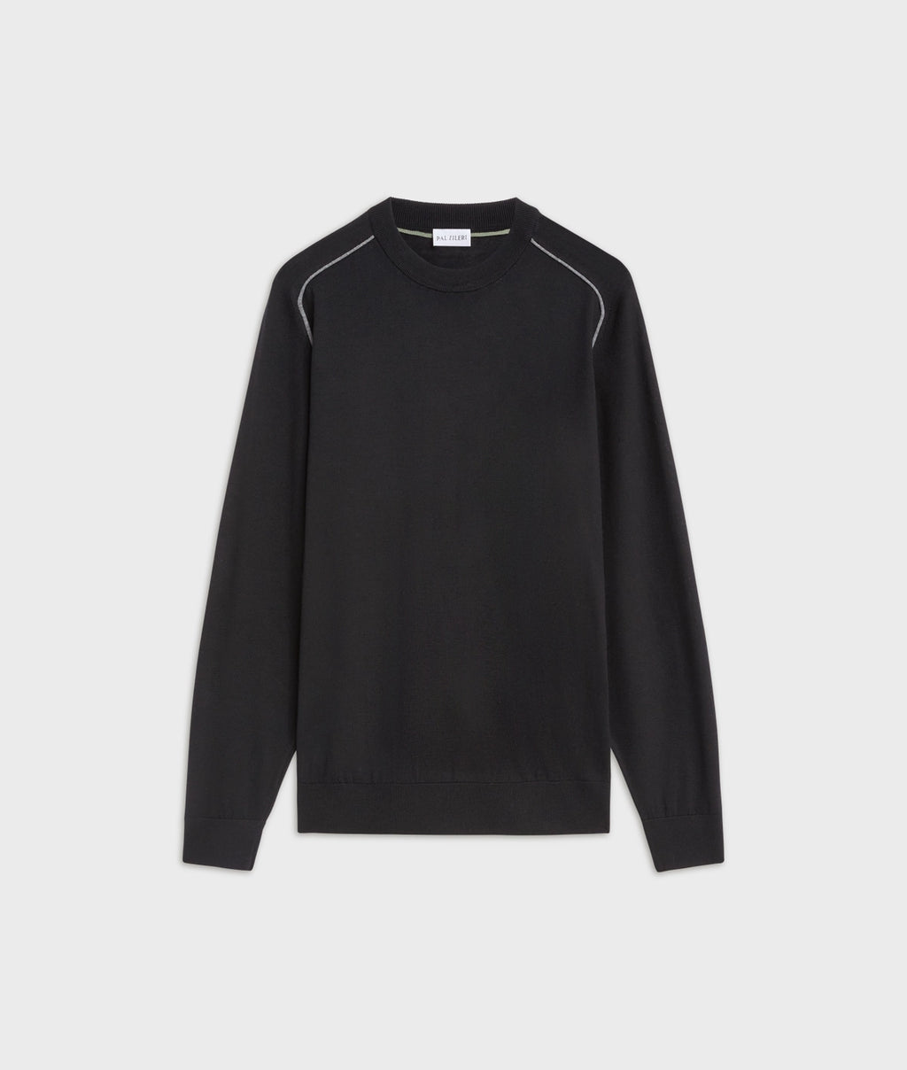 Men's Pal Zileri Crew Neck Knitwear Black