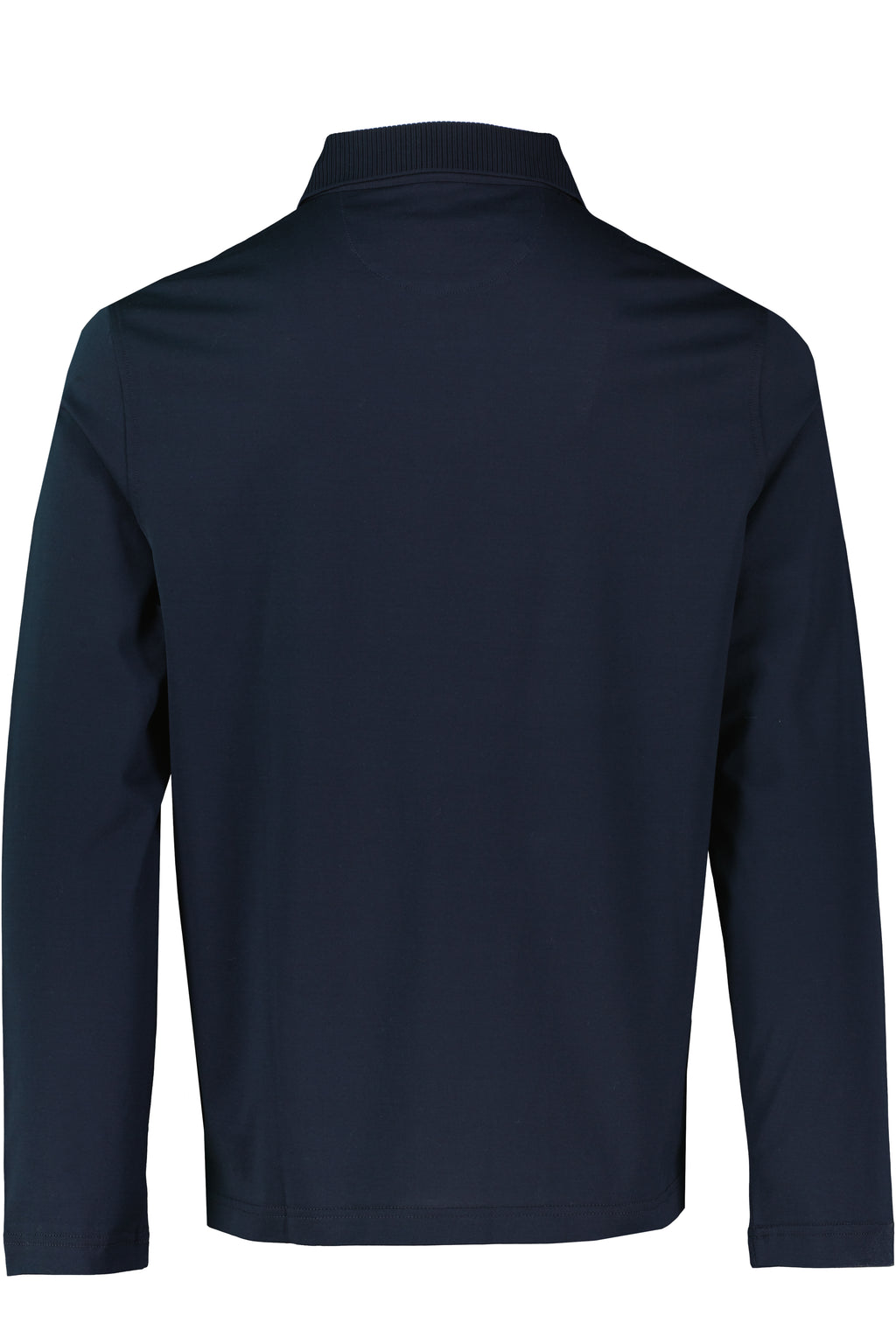Men's Pal Zileri Long Sleeve Polo Mercerised Navy