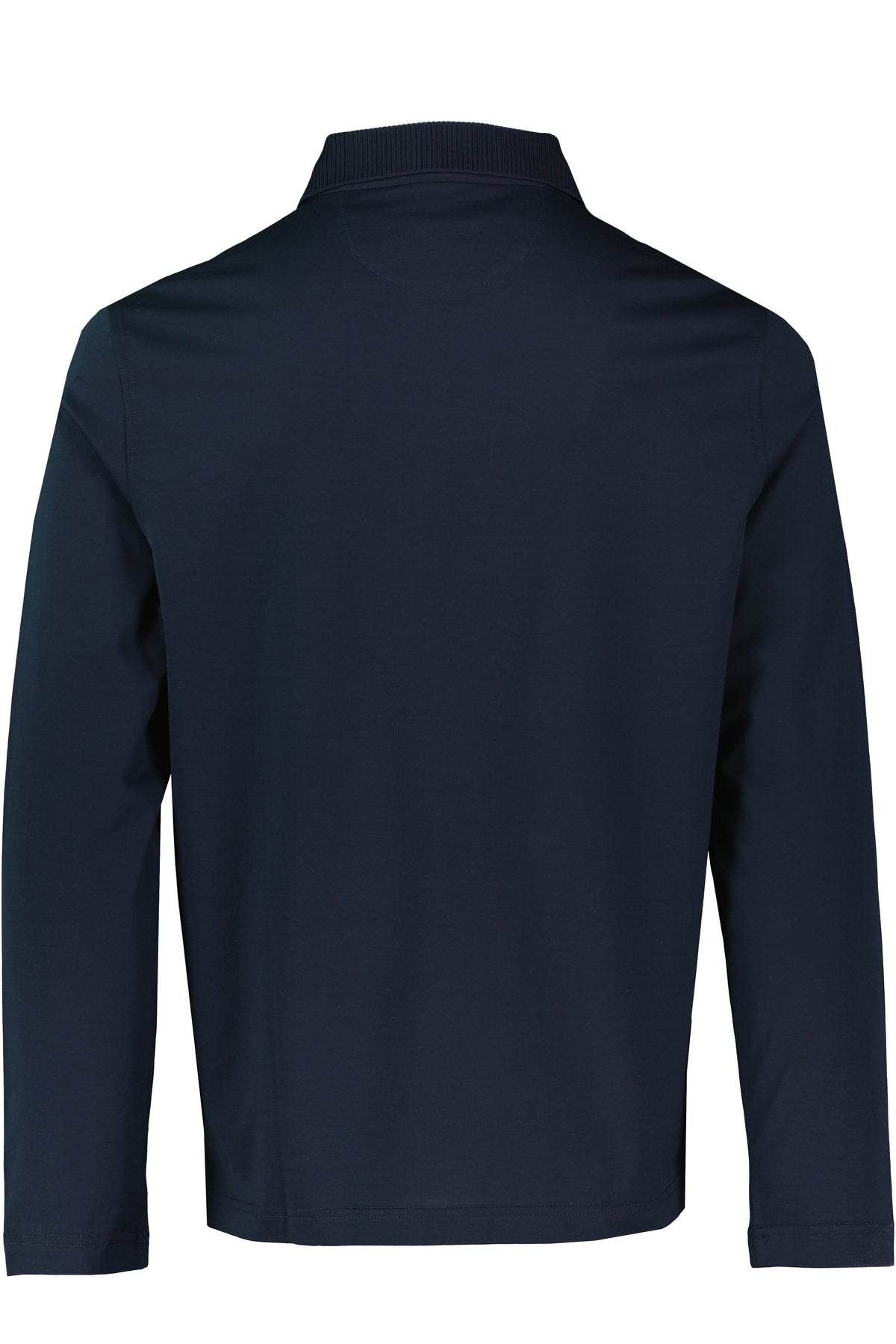 Men's Pal Zileri Long Sleeve Polo Mercerised Navy
