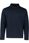Men's Pal Zileri Long Sleeve Polo Mercerised Navy