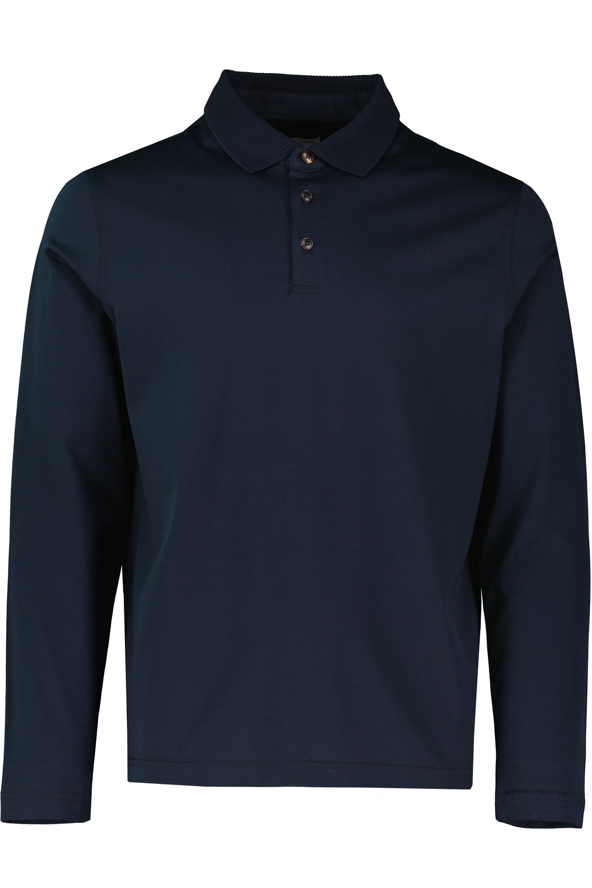 Men's Pal Zileri Long Sleeve Polo Mercerised Navy