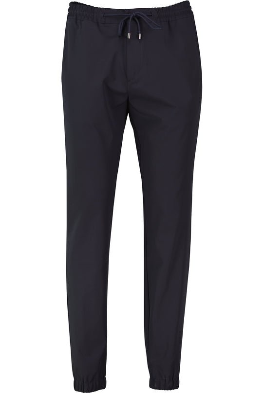 Men's Pal Zileri Navy Blue Technical Drawstring Trouser