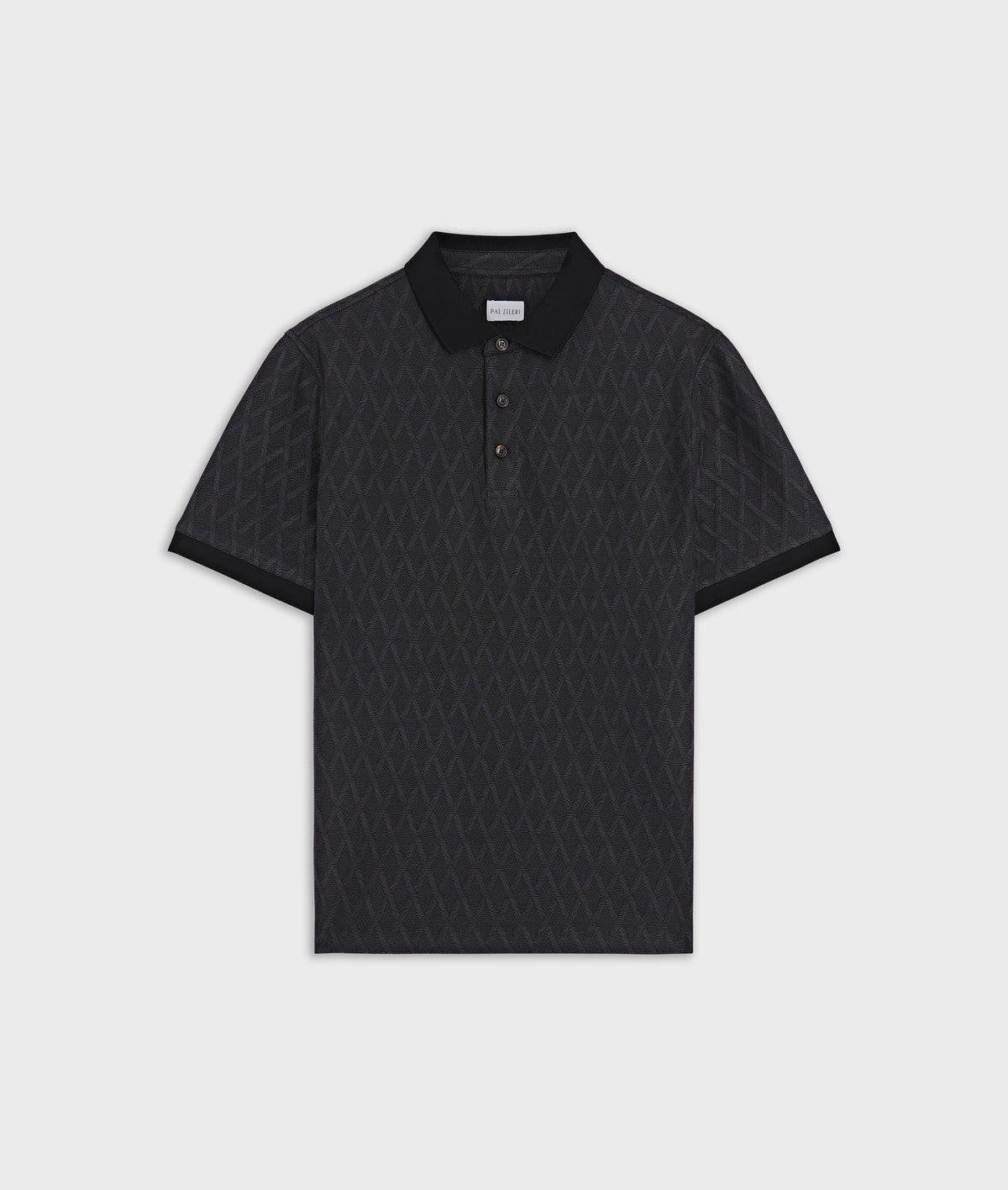 Men's Pal Zileri Polo Textured Black