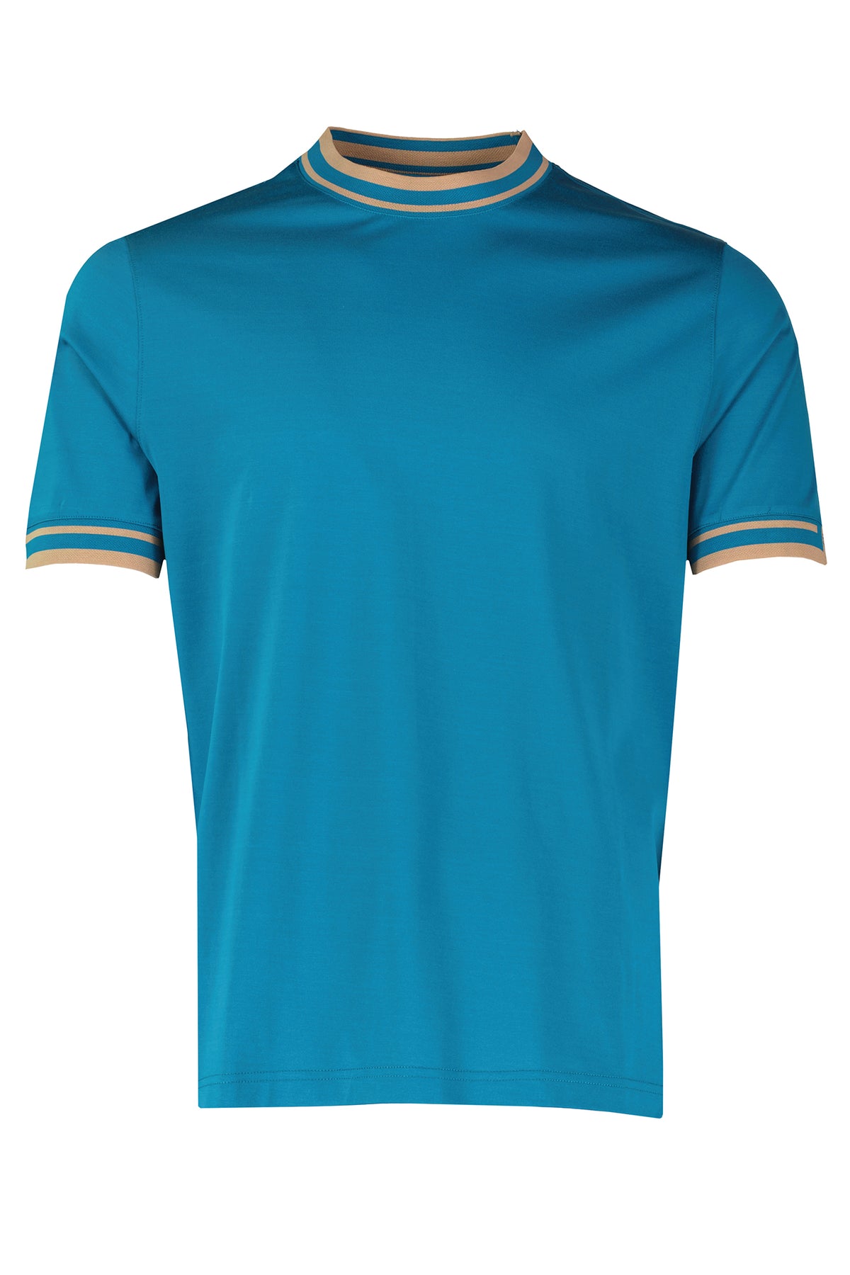 Men's Pal Zileri Teal Blue Mercerised T Shirt