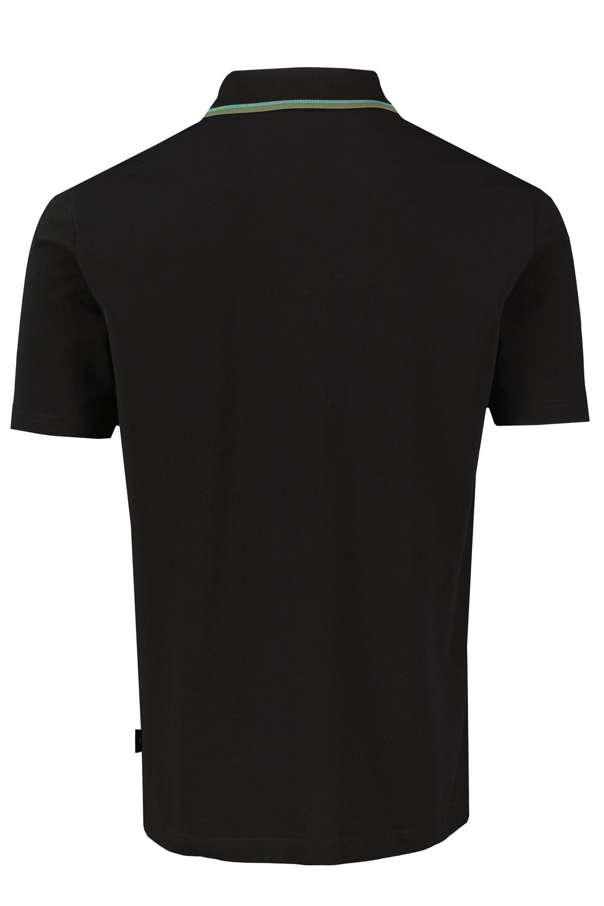 Men's Paul Smith Button-Through Polo Shirt - Black — view 2