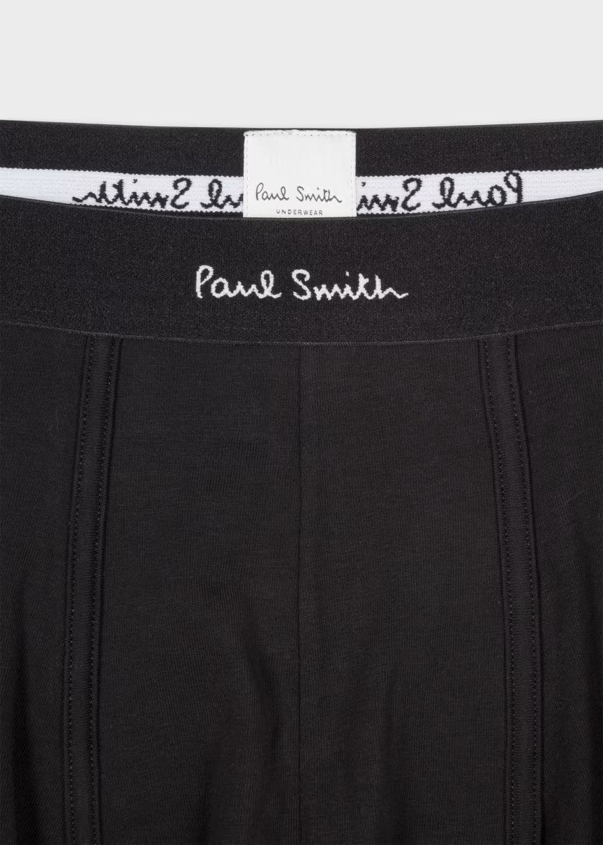 Men's Paul Smith Black Plain Boxer Trunk 5 Pack - image 4