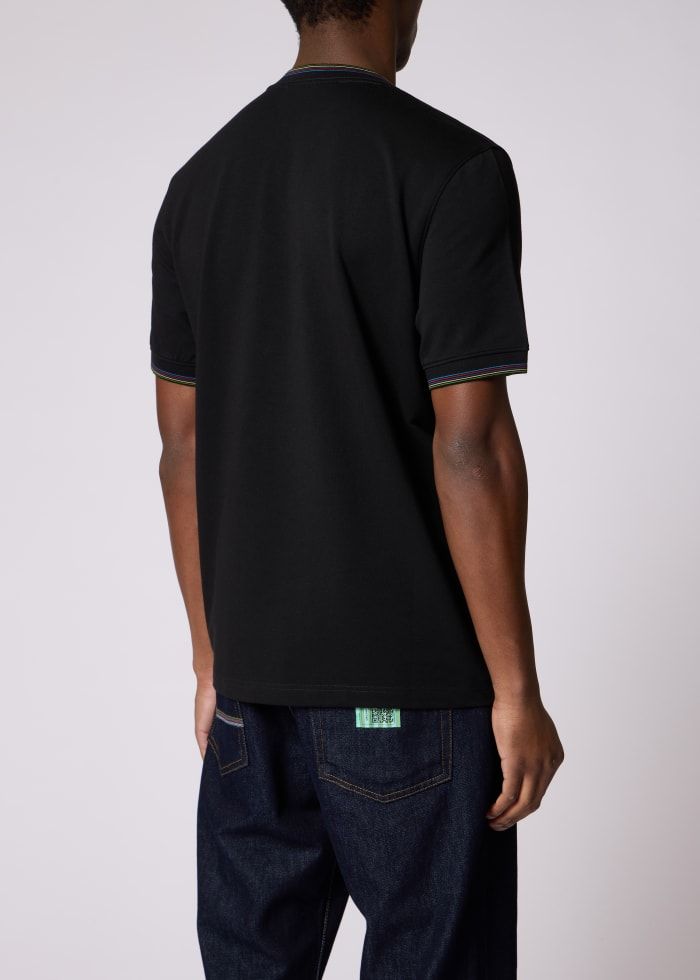 Men's Paul Smith Regular Fit Short Sleeve T-Shirt - Black — view 2