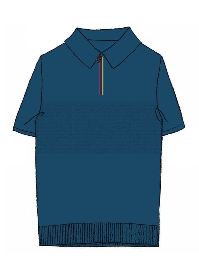 Men's Paul Smith Short Sleeve Knitted Polo Sweater — view 2