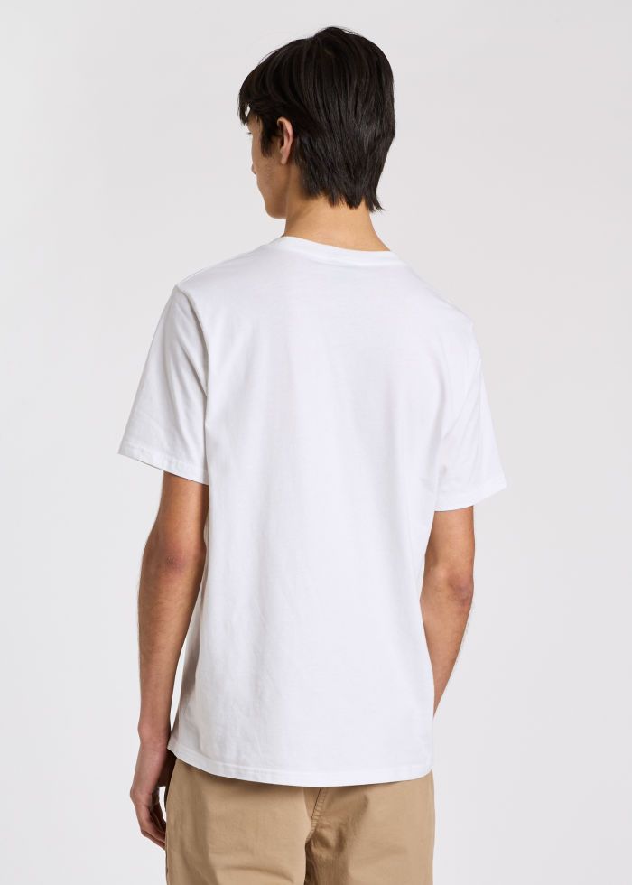 Men's Paul Smith White Regular Fit Zebra Logo T-Shirt — view 3
