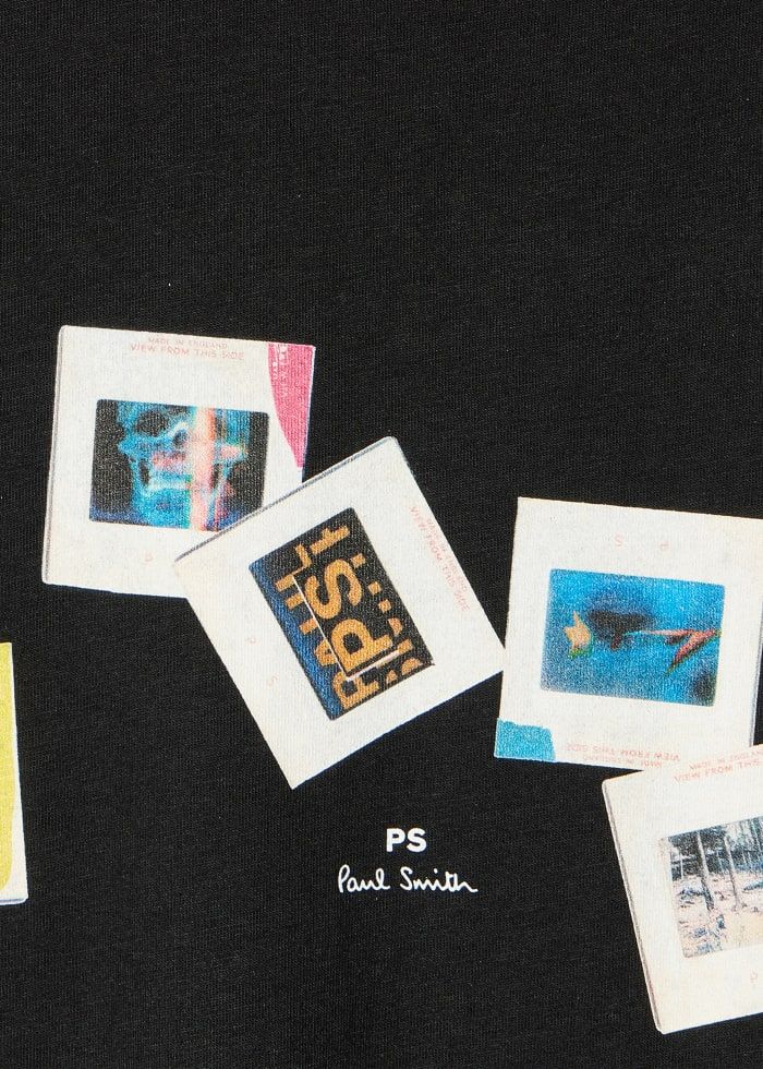 Men's Paul Smith 'Slides' Print T-Shirt - Black — view 3