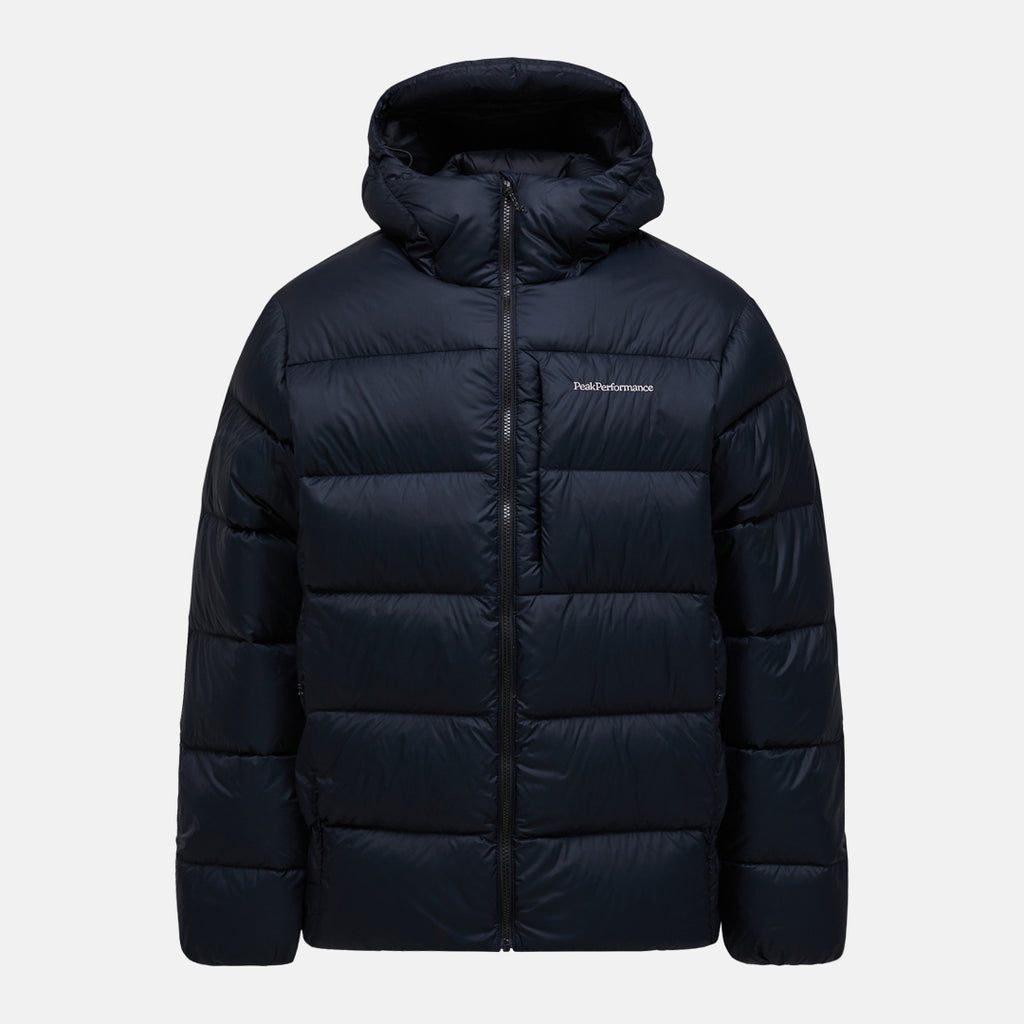 Men's Peak Performance Frost Down Puffer Jacket in Black — view 2
